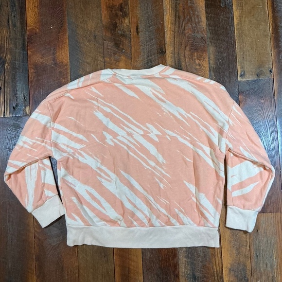 Sweaty Betty Nectarine Orange Tie Dye Essentials Organic Cotton Sweatshirt - Picture 5 of 7